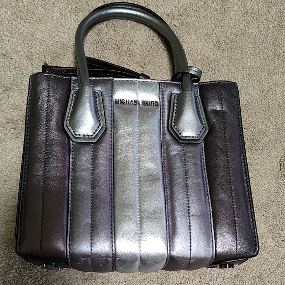 Michael Kors Metallic Purple Mini Bag - Picture 3 of 15